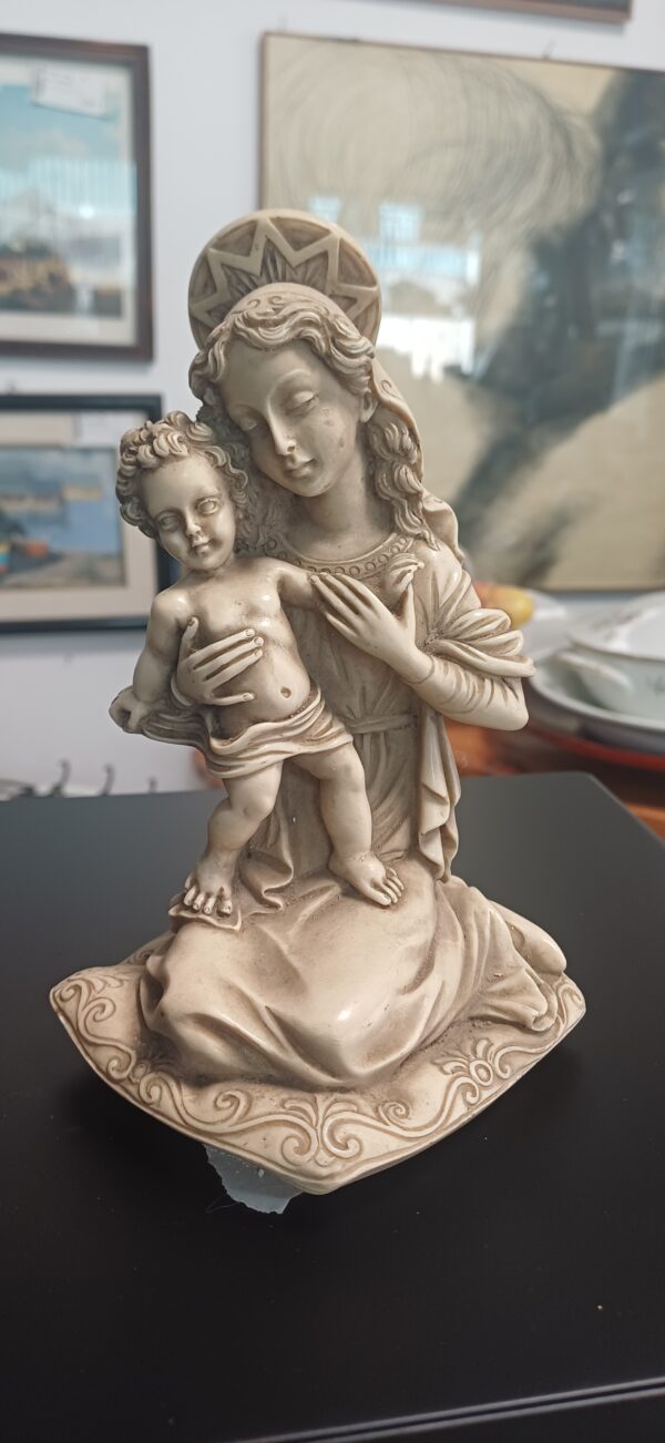 SCULTURA SACRA RESINA FIRMATA BIANCHI