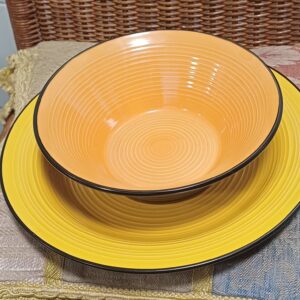 SERVIZIO PIATTI COLORATI DA 6