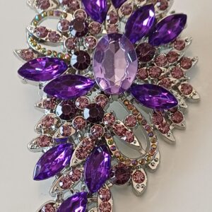SPILLA GRANDE STRASS VIOLA