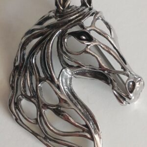 SPILLA CAVALLO METALLO