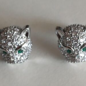 ORECCHINI BOTTONCINI STRASS  FELINO